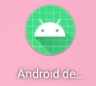 Icono de la app en el launcher con el nombre definido en label, Android de... truncado